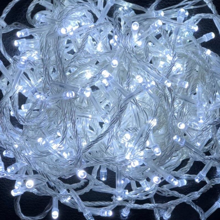 Светодиодная гирлянда "Нить", 8 режимов / 200 led белого цвета