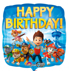 Шар Квадрат, Щенячий патруль СДР / Paw Patrol HBD (в упаковке)